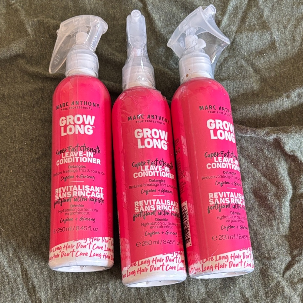 3 bottles!! Marc Anthony Grow Long Leave-In Conditioner-Brand New!!